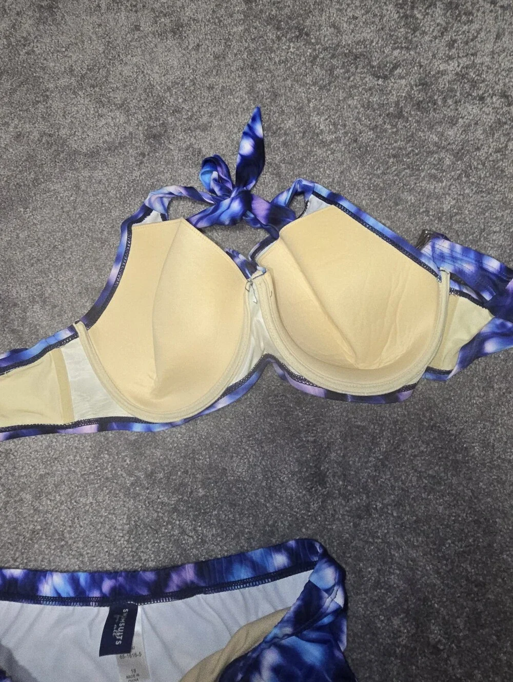 LIKE NEW SWIMSUITS FOR ALL TIEDYE  BIKINI SIZE 18